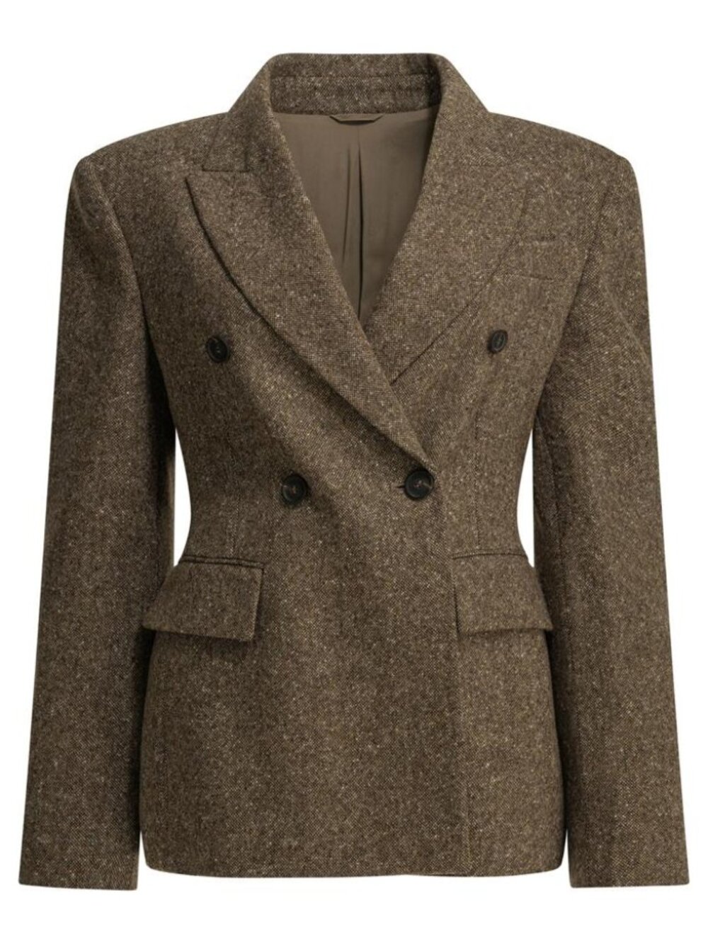 Brunello Cucinelli Wool Double Breasted Jacket Tag Size 40 Women
